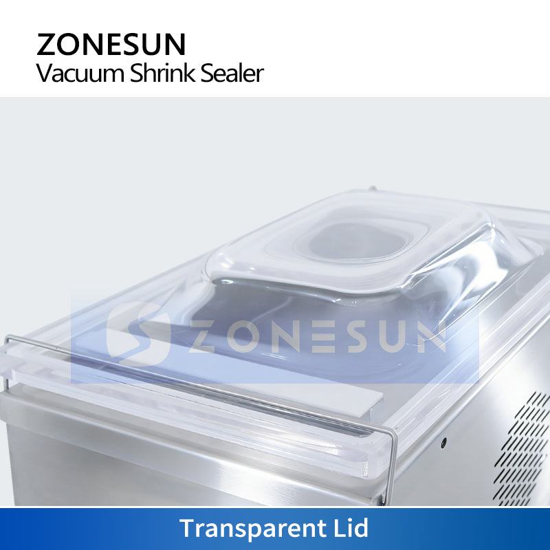 ZONESUN ZS-DZ260 Desktop Vacuum Sealer: Perfect for Food Preservation & Industrial Parts Packaging
