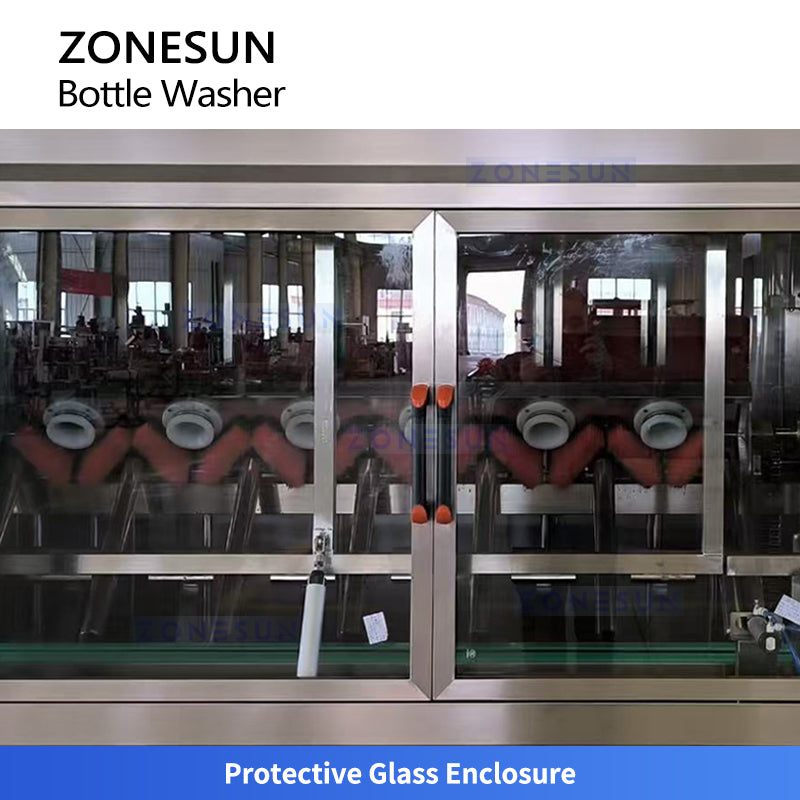 ZONESUN ZS-WB5G Auto 5-Gallon Barrel Washing Machine with High-Pressure Nozzles, 600 BPH Capacity