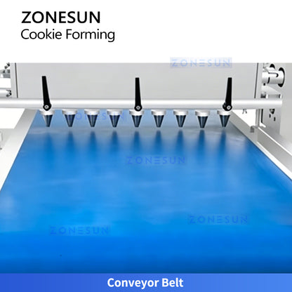 High Efficiency: ZONESUN ZS-TSB400 Fully Automatic Cookie Extruding & Depositing Machine
