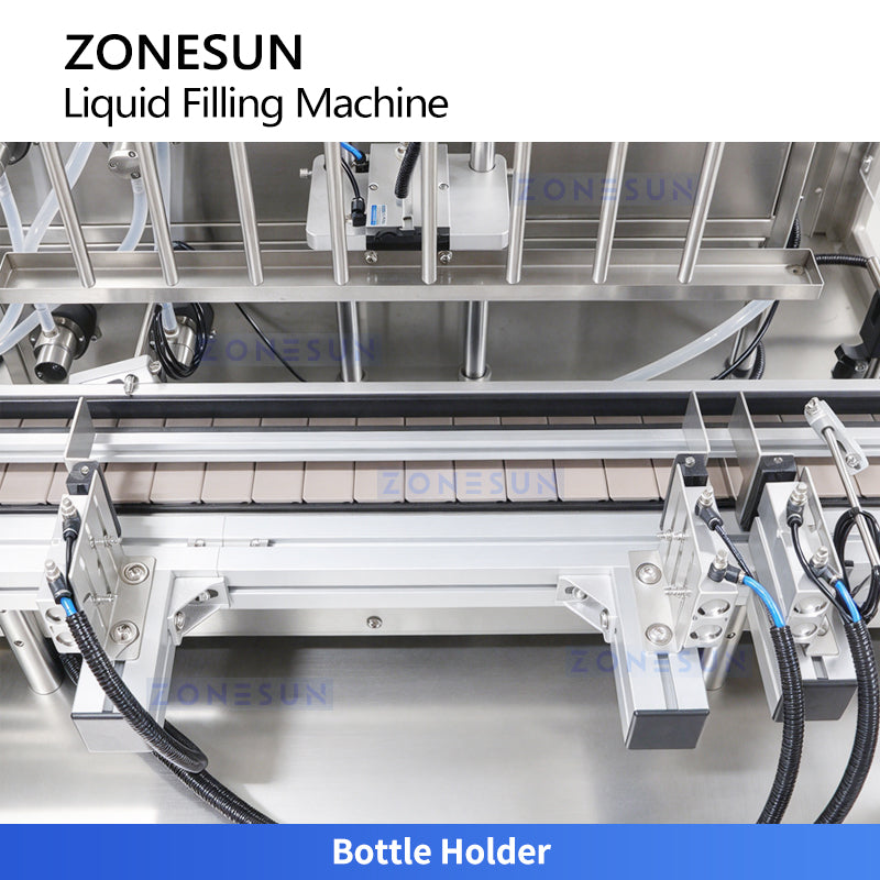 ZONESUN ZS-YTMP80D 8-Head Magnetic Pump Liquid Filling Machine with Suck-Back Nozzles