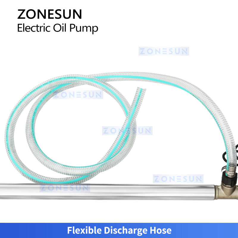 ZONESUN ZS-EVF04 High-Flow Heat-Resistant Electric Oil Drum Pump for Cooking Oil and Industrial Liquids