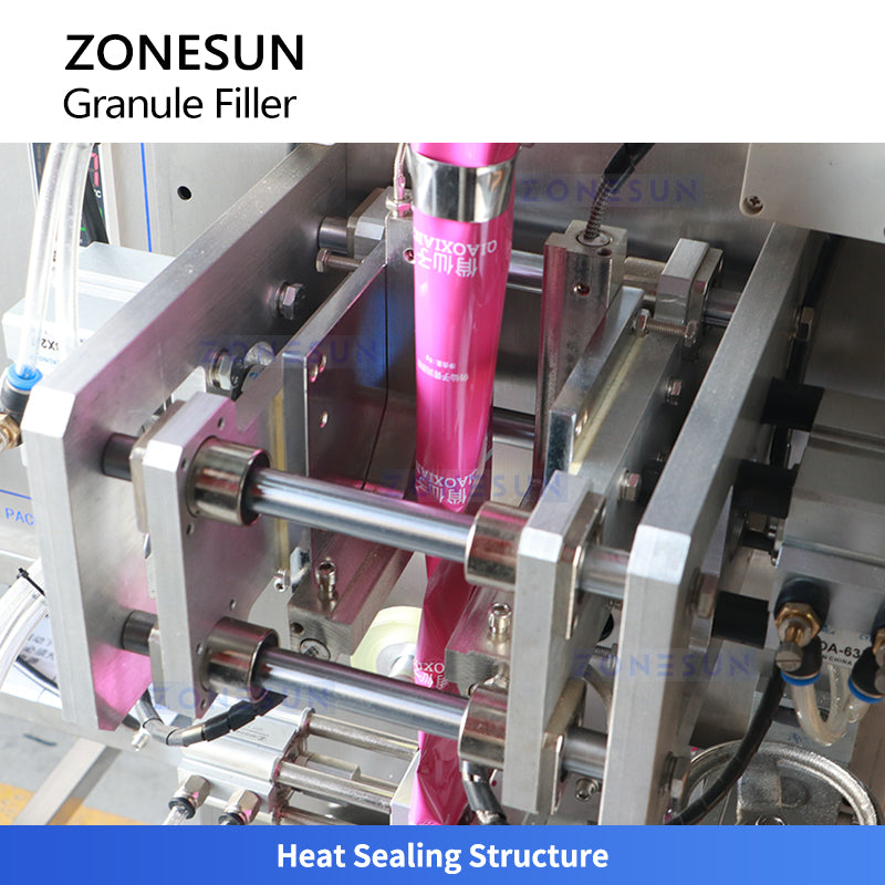 ZONESUN ZS-FSCS01 Granule Packing Machine with Automatic Counting Bag Forming Filling Sealing and Cutting for Capsules Candies and Nuts