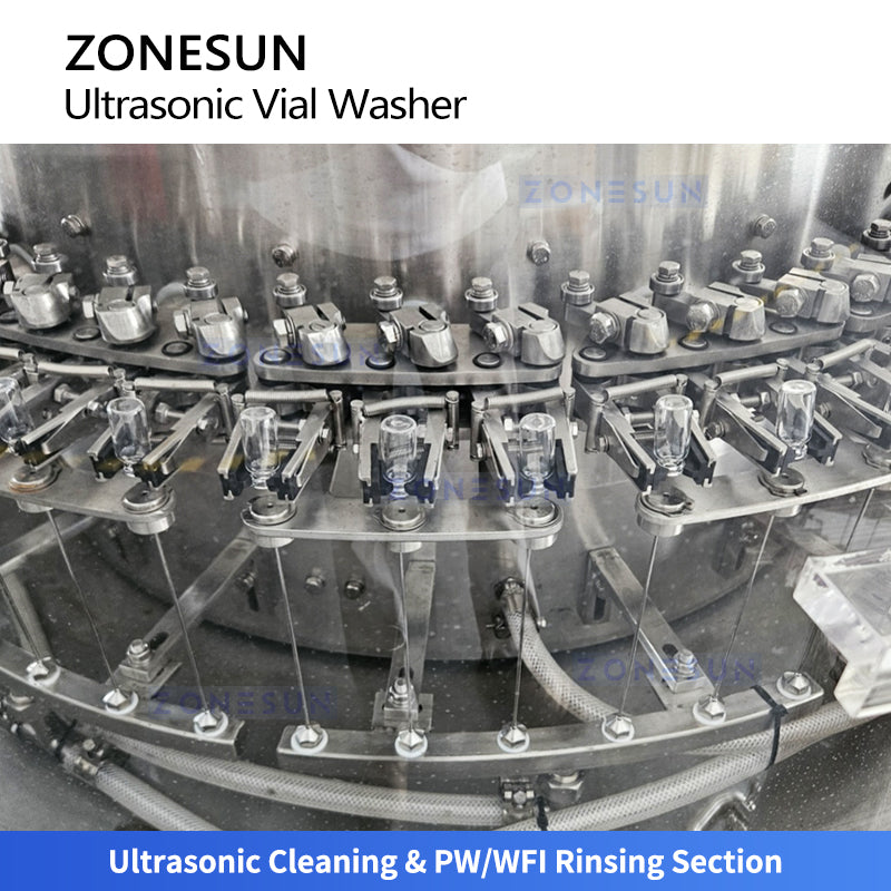 ZONESUN ZS-UWB6: Automatic Ultrasonic Vial Washing Machine for Pharmaceutical & laboratory Use (GMP)