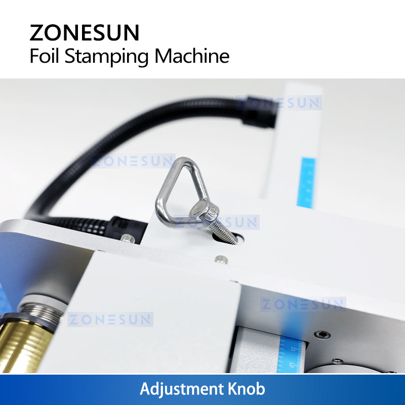 ZONESUN ZS-8025 Foil Stamping Machine for Leather, Cards, Ribbon, PVC—No Brass Stamp Needed