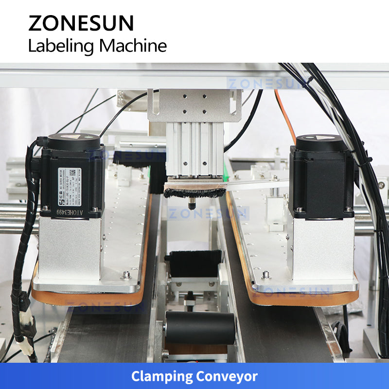 ZONESUN ZS-TB831F Automatic Food Box Labeling Machine for Takeaway and Plastic Container Sealing