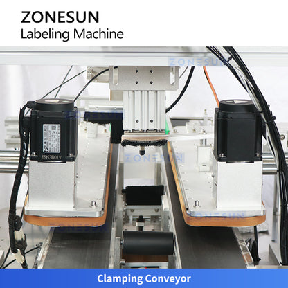 ZONESUN ZS-TB831F Automatic Food Box Labeling Machine for Takeaway and Plastic Container Sealing