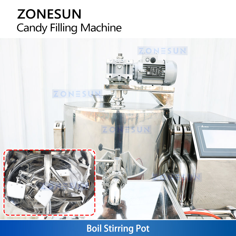 ZONESUN ZS-CTF50 Gummy Candy Filling Machine with Cooker & Depositor