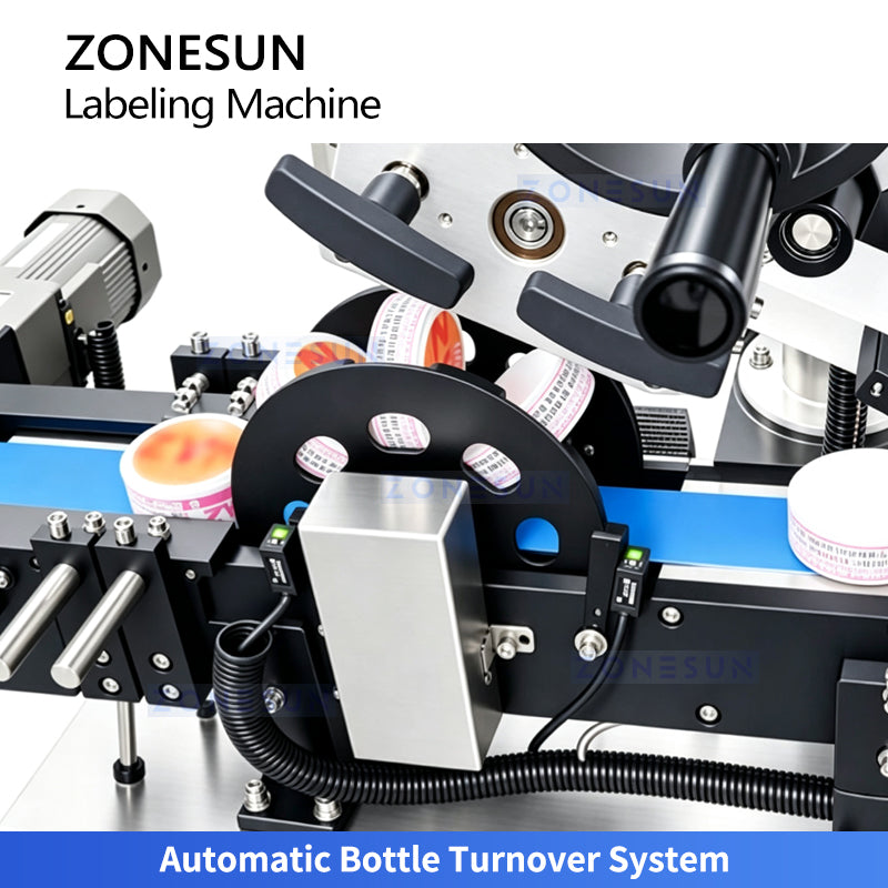 ZONESUN ZS-TB700D Automatic Top Bottom and Side Bottle Labeling Machine