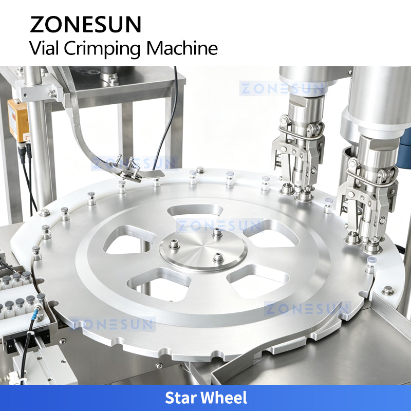 ZONESUN ZS-YG100D Automatic Double-Head Vial Aluminum Cap Crimping Machine