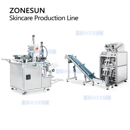 ZONESUN ZS-MS3TPF Automatic Facial Mask & Essence Production Line for Skincare Production