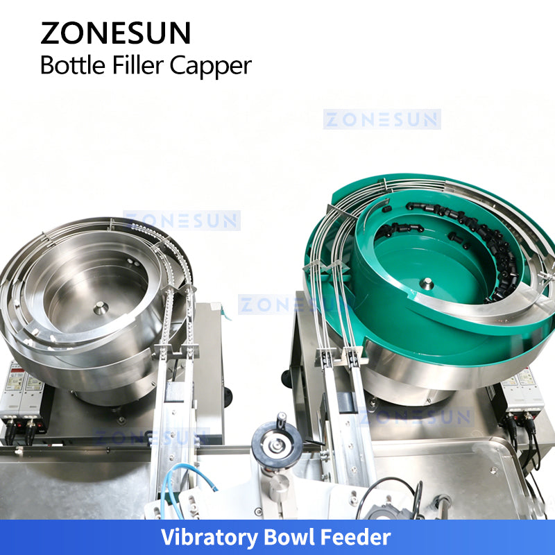 High Output: ZONESUN ZS-AFC70 Dual-Station Roll-On Bottle Liquid Filling & Capping Machine Line