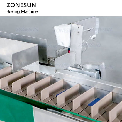 ZONESUN ZS-MSZH50N Automatic Cartoning Machine with Leaflet Insertion Box For Lip Gloss Essential Oil Bottle