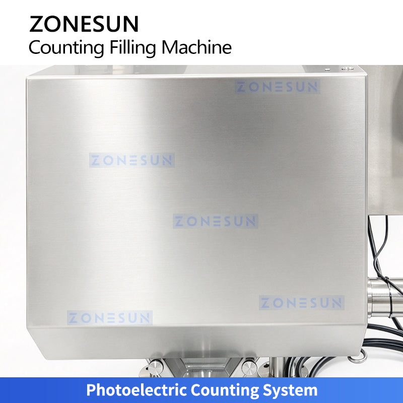 ZONESUN ZS-JF8C Semi-Automatic 8-Lane Electronic Candy Gummy Tablet Capsule Counting Filling Machine