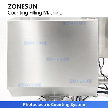 ZONESUN ZS-JF8C Semi-Automatic 8-Lane Electronic Candy Gummy Tablet Capsule Counting Filling Machine