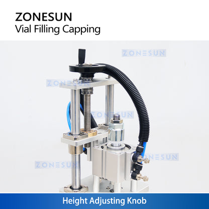 ZONESUN ZS-AFC1CB: Automatic Desktop Vial Filling & Capping Machine for Cosmetic & Pharma Use