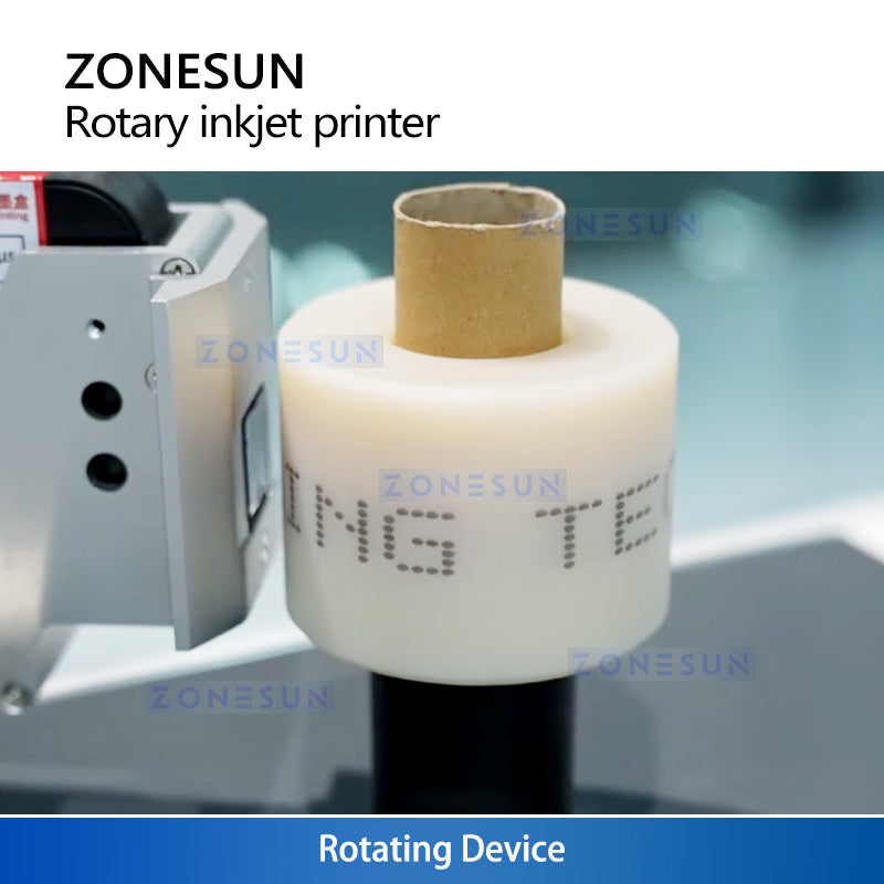 ZONESUN ZS-RIP1 High Precision Rotating Inkjet Printer for Bottles Tubes and Vials