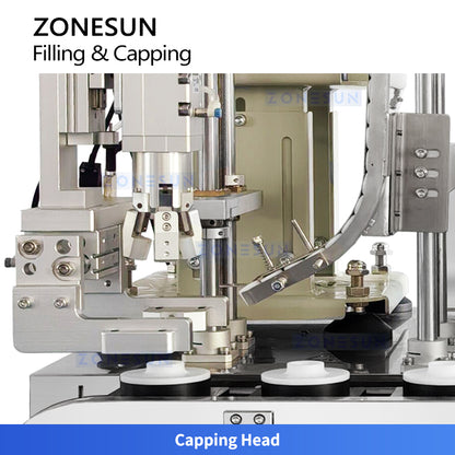 ZONESUN ZS-AFC48 Compact Auto Filling and Capping Machine for Small Bottles in Cosmetics & Chemicals