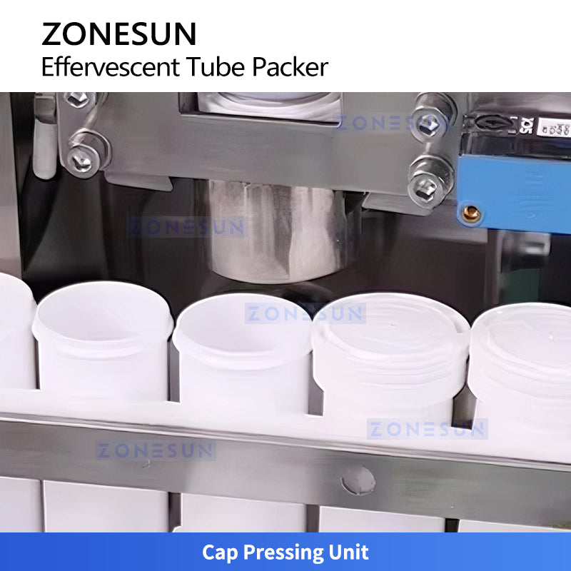 ZONESUN ZS-PFTM2 Automatic Effervescent Tablet Tube Filling and Capping Machine for Pharma Lines