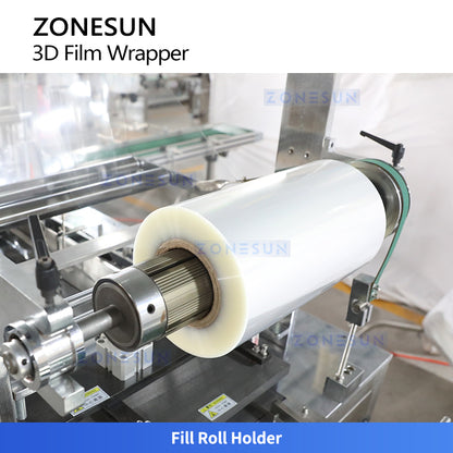 ZONESUN ZS-TD400 High-Speed Cellophane Wrapping Machine for Cosmetic, Pharmaceutical, and Gift Boxes