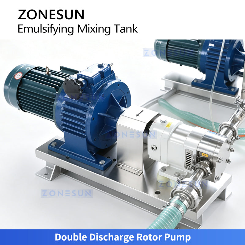 ZONESUN ZS-EM2 Industrial Emulsifying Mixing Tank for Food Cosmetic and Pharmaceutical Products
