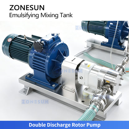 ZONESUN ZS-EM2 Industrial Emulsifying Mixing Tank for Food Cosmetic and Pharmaceutical Products
