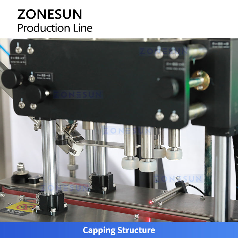 ZONESUN ZS-FAL180V2 Face Cream Filling Capping Labeling Machine Line for Cosmetic Jar Packaging Automatic Skincare Production