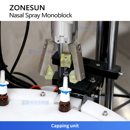 ZONESUN ZS-AFC62: Automatic Nasal Spray Filling & Capping Machine for Pharma & Medical Liquids