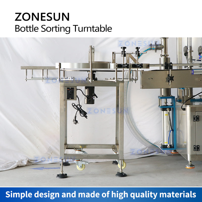 ZONESUN ZS-LP800N  Bottle Turntable Unscrambler For Production Line