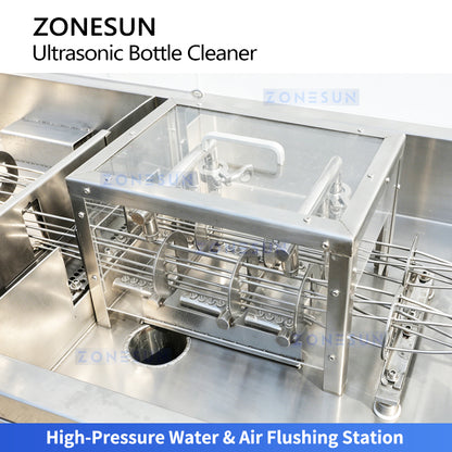 Deep Clean: ZONESUN ZS-UWB8 Automatic Ultrasonic Glass Vial Bottle Washing & Flushing Machine