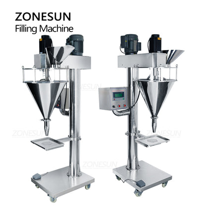 ZONESUN ZS-FM100L Auger Filling Machine for Precise Dosing of Powders, Flour, and Fodder