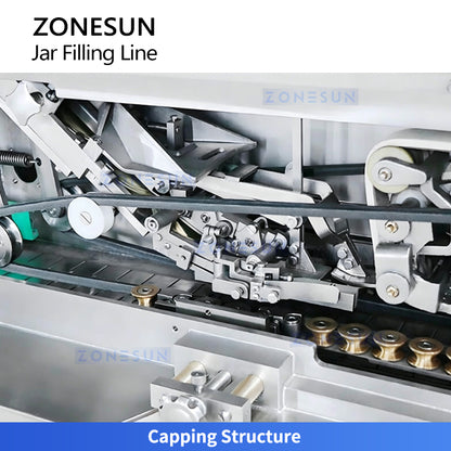 ZONESUN ZS-FAL180V9 Automatic Jam Sauce Filling and Vacuum Capping Line