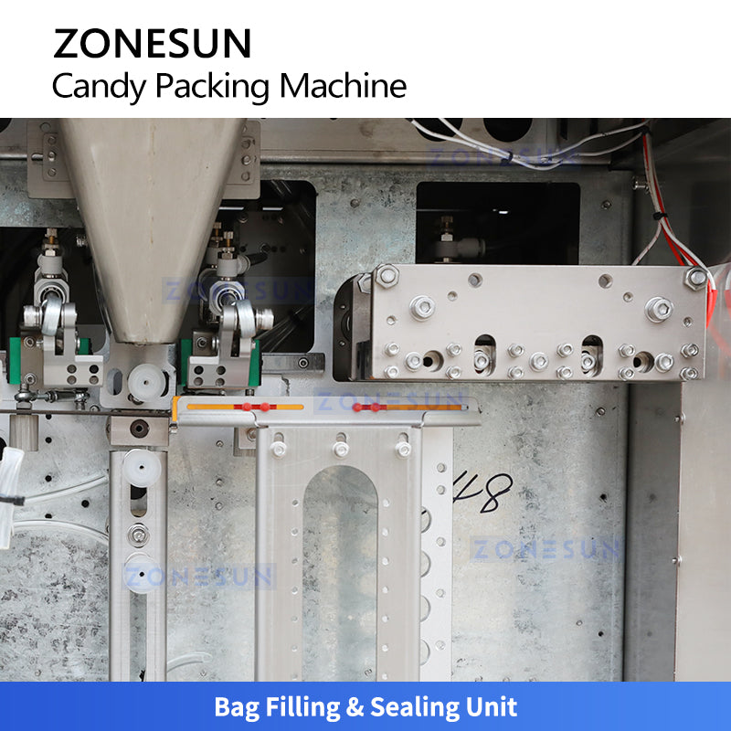ZONESUN ZS-AFS04C Automatic Candy Weighing Filling and Zipper Pouch Sealing Machine