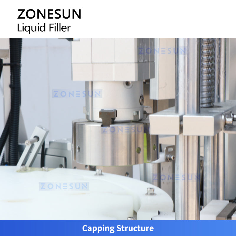 ZONESUN ZS-AFC7-1 Monoblock Desktop Compact  Automatic Eye Drop Bottle Filling Capping Machine Ceramic Pump Liquid Filler for Small Bottles