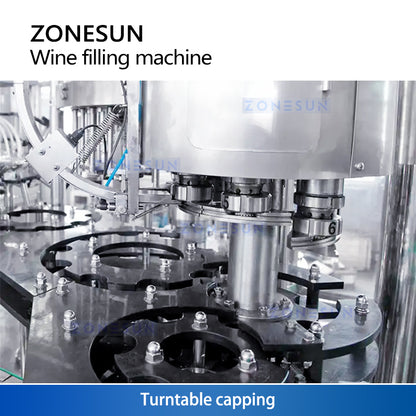 Zonesun ZS-WFC18 Beer Bottling Machine Monoblock Capping Station