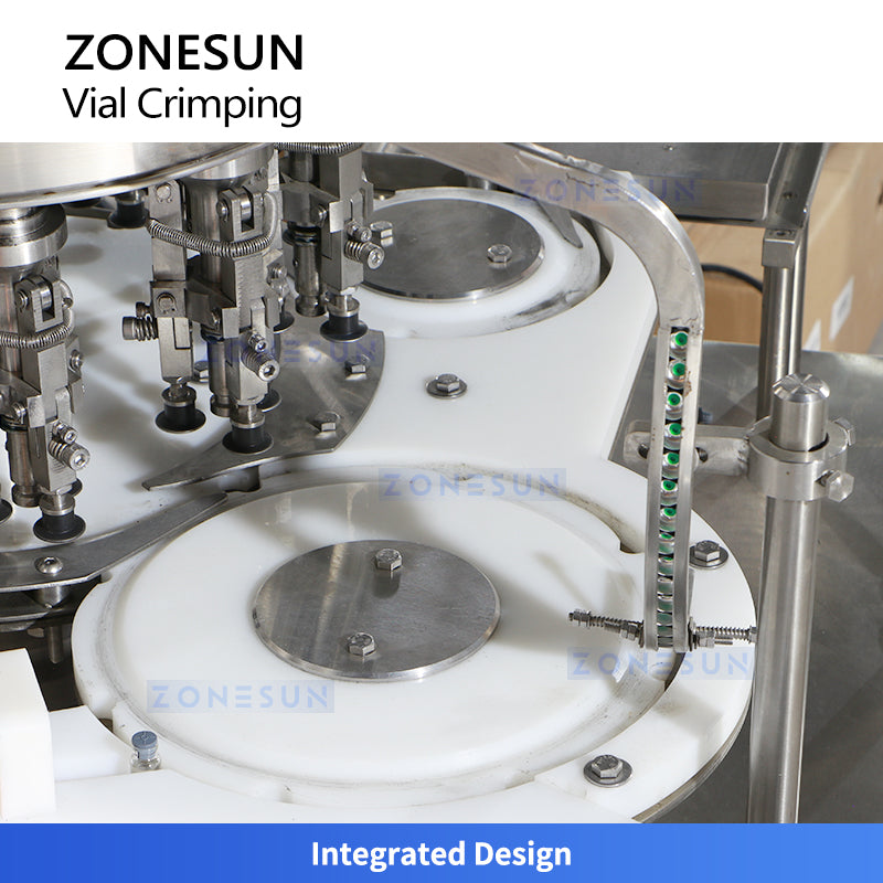 ZONESUN ZS-YG100 Rotary Vial Crimping Machine | Automatic Flip-Off Cap Sealer for Pharma & Labs