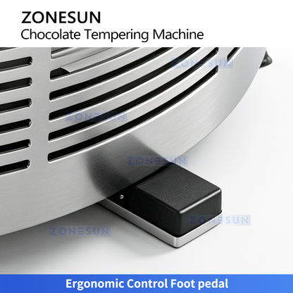 ZONESUN ZS-CG25 Automatic Chocolate Tempering Machine for Molding and Enrobing
