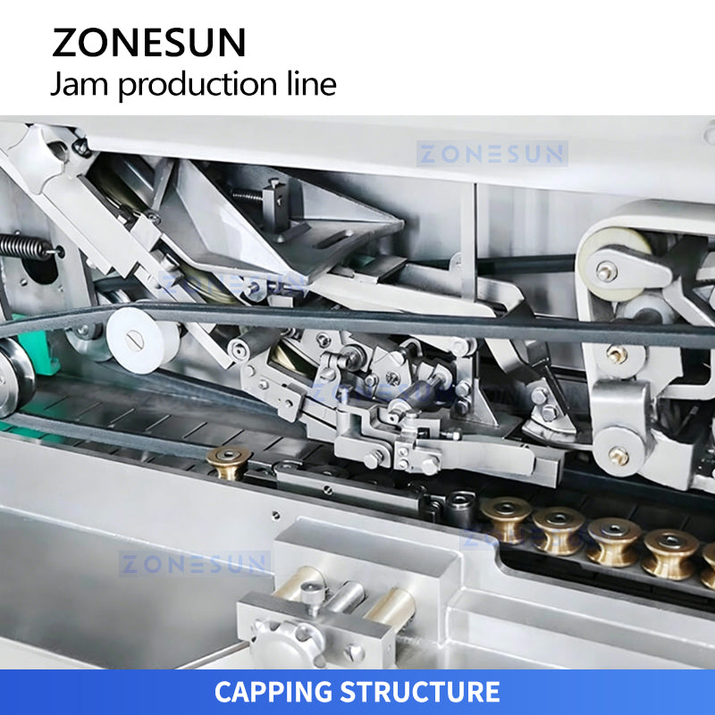 ZONESUN ZS-FAL180V11 Automatic Kaya Jam Filling Glass Jar Packaging Line