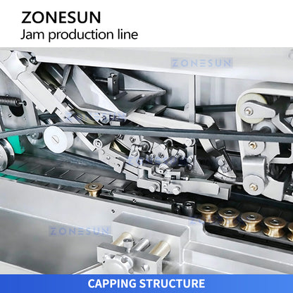 ZONESUN ZS-FAL180V11 Automatic Kaya Jam Filling Glass Jar Packaging Line