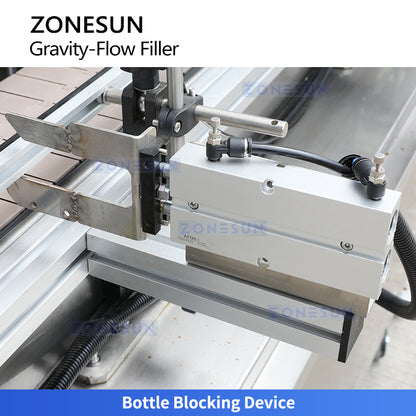 ZONESUN ZS-VTGZ100E Automatic Gravity Liquid Bottle Filling Machine with Diving Heads