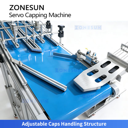 ZONESUN ZS-SVXG01 Automatic Servo Capping Machine for Bottles and Jars Packaging