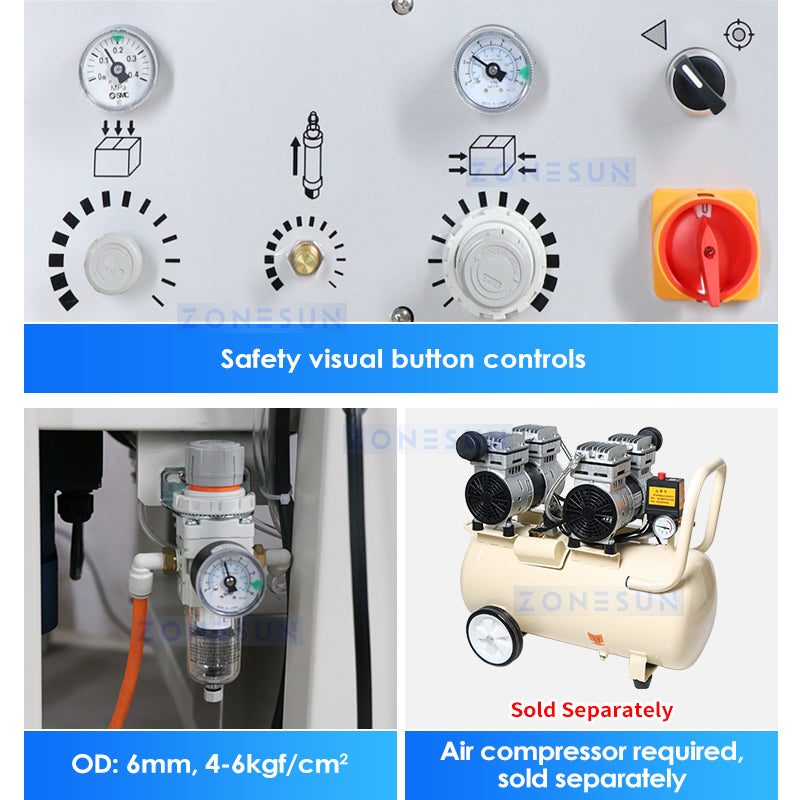 ZONESUN ZS-FKC5040X Automatic Carton Sealing Machine with Top and Bottom Sealing