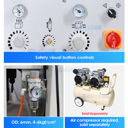 ZONESUN ZS-FKC5040X Automatic Carton Sealing Machine with Top and Bottom Sealing