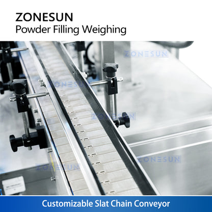 ZONESUN Automatic Dual Auger Powder Filling & Weighing Machine for Spice Coffee Powder ZS-FM6A