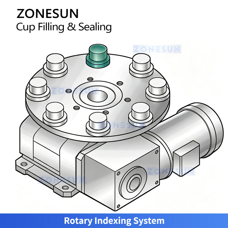 ZONESUN ZS-AFS20D Automatic Rotary Hidden Tea Cup & Coffee Powder Cup Filling and Sealing Machine