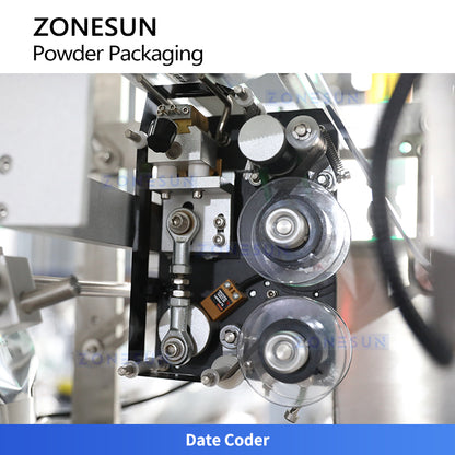 ZONESUN ZS-FS100L Compact Automatic VFFS Sachet Powder Packing Machine for Food, Pharma, Chemical