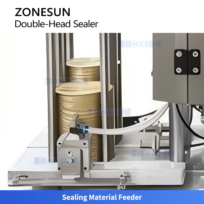 ZONESUN ZS-AFK100 Automatic Double Head Can Sealing Machine for Food Beverage and Chemical Cans