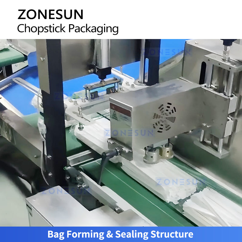 High Speed Tech: ZONESUN ZS-KZ60 Automatic Chopstick Paper Wrapping & Multi-Color Printing Machine