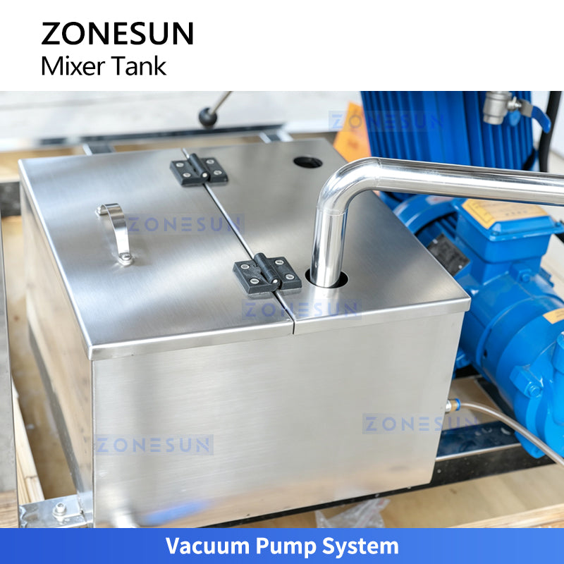 ZONESUN ZS-VMB200L Vacuum Homogenizing Emulsifier Mixer for Cream Lotion Sauce Production