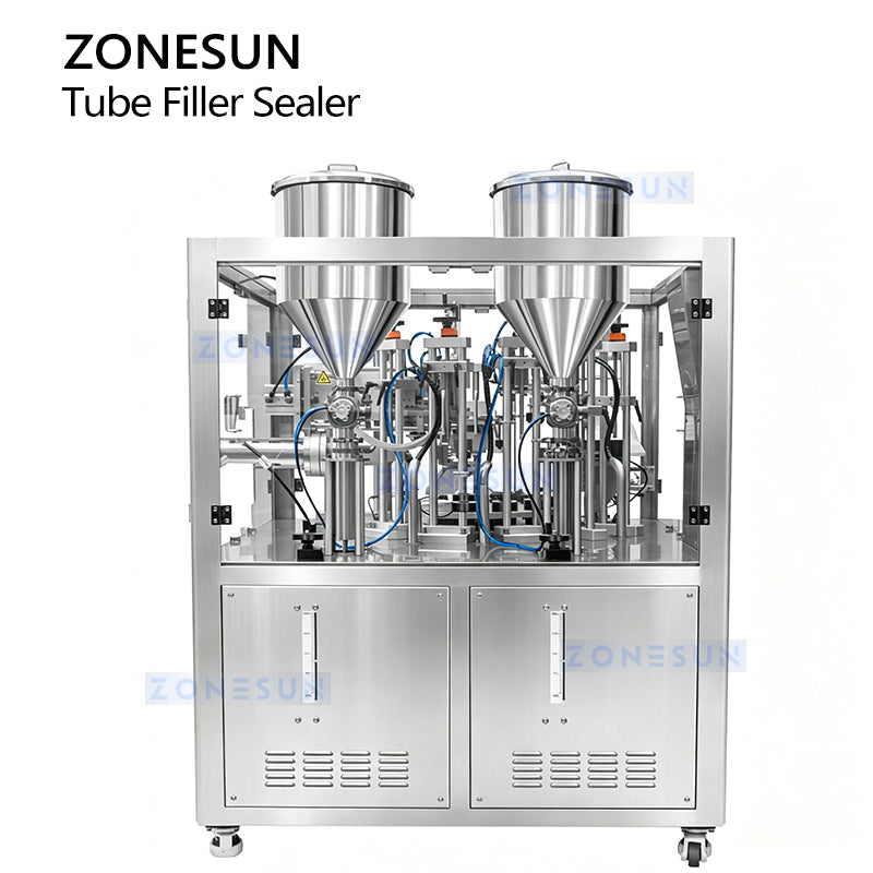 ZONESUN ZS-FS009D Automatic Double Head Syringe Filling and Sealing Machine for A+B Products