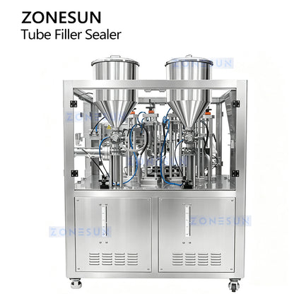 ZONESUN ZS-FS009D Automatic Double Head Syringe Filling and Sealing Machine for A+B Products